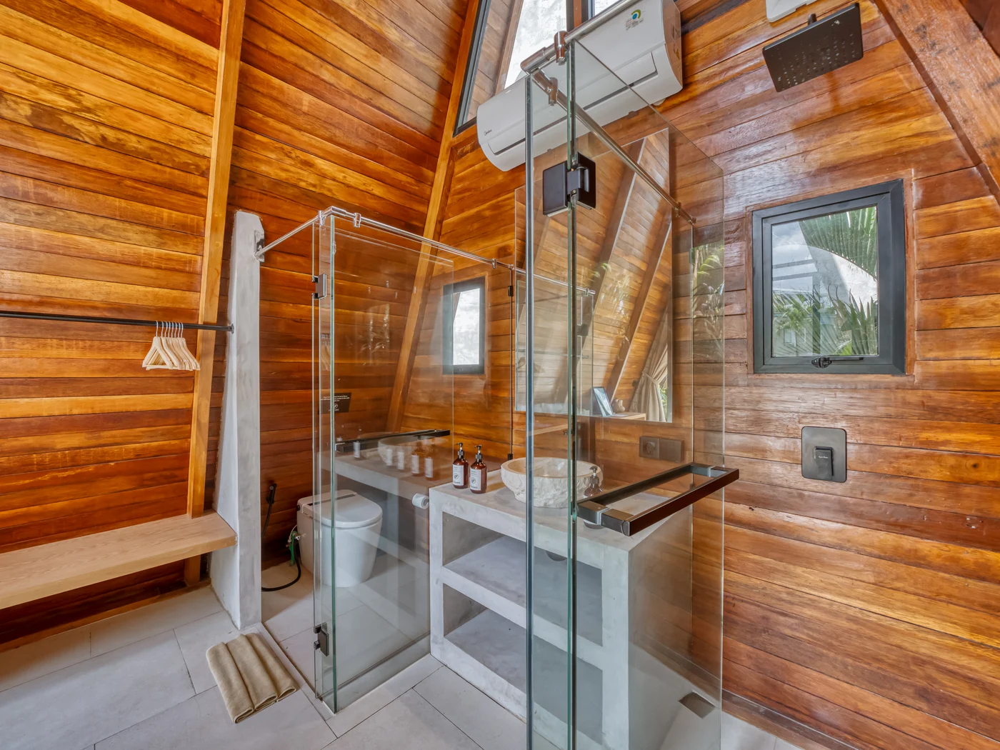 The villa bathroom