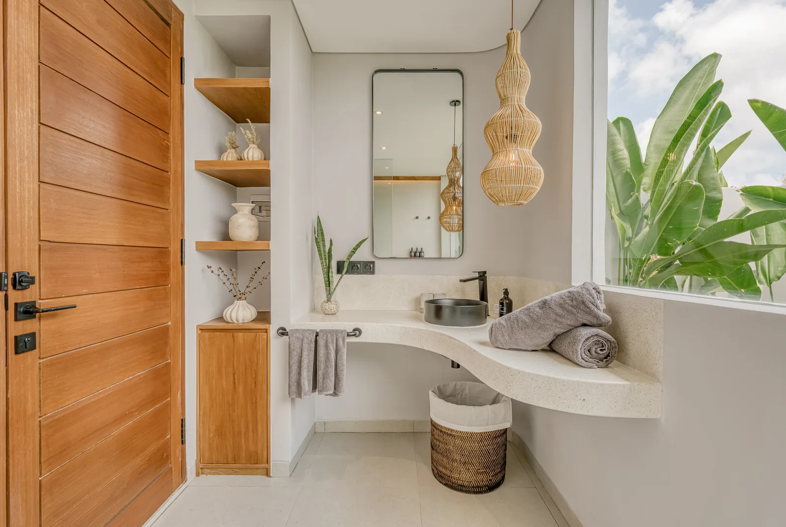Pool View · The bathroom